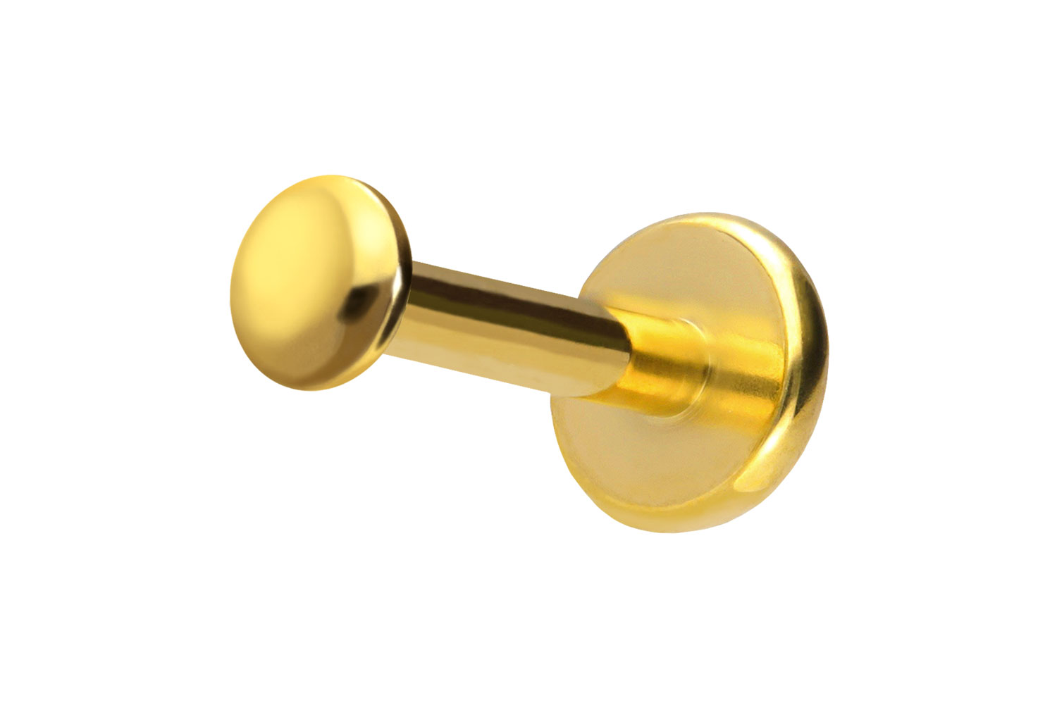 Titan Labret Piercing mit Push Fit DISC